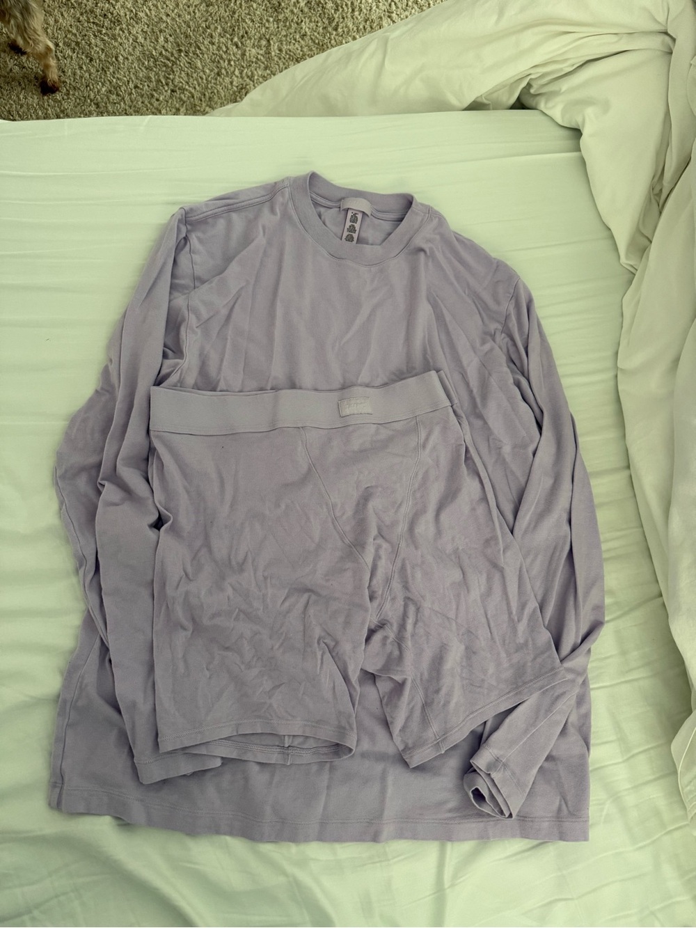 SKIMS Purple Boyfriend Set